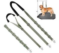 Sangle ventrale de toilettage pour chien - Extension de bras de table de toilettage pour chien avec boucle de serrage et sangle de retenue de bain sans position assise pour coupe de poils de chien de