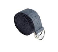 sangle yoga Sangle de yoga en coton 1,8 m x 3, cm, sangle d'exercice réglable avec anneau D offrant une flexibilité for les étirements(Grey)