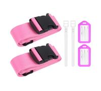 Sangles À Bagages 2 Pièces, Liste 2 Pièces, Corde De Fixation À Bagages, Sangle d'emballage Fixe, Étiquette De Voyage, Liste De Bagages Étanche.