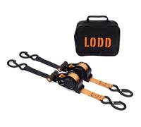 Sangles à Cliquet Automatique LODD 3,2 m x 25 mm Lot de 2 avec Valise de Transport