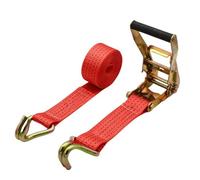 Sangles à cliquet, Sangle d'arrimage à cliquet rouge 3, 52 pieds de long et 1 2 pouces large(W 2",L 19.7')
