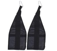 Sangles Abdominales Suspendues Noir 1 Set en Nylon pour Bodybuilding