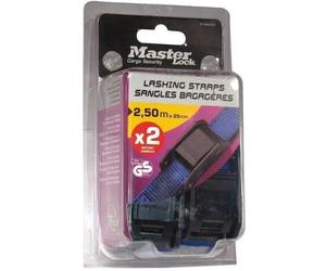 Sangles bagagères 50 m x 25 mm lot de 2 - coloris assortis