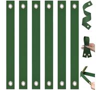 Sangles d'arbre pour jalonnement 6 pièces Support de branche d'arbre de 2x16 pouces avec trou protection contre les ouragans Sangles robustes Attaches en nylon pour le soutien des jeunes arbres