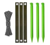 Sangles d'arbre pour Pari, ancrage du Piquet d'arbre, Kits de Piquet de à Usage intensif, Accessoires de Jardinage avec Cordes réfléchissantes pour, Sol commun et Sol Sablonneux