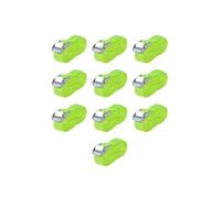 Sangles d'arrimage - - 10 pcs - 0,25 tonne - 5 m x 25 mm - Vert fluorescent