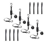 Sangles d'arrimage à Boucle à Came avec Crochets et Boucles Souples intégrées, Sangles d'arrimage Robustes pour Moto, Bateau, Kayak, Camion, remorque, Moto Tout-Terrain, Voiture - 3 m - Résistance à