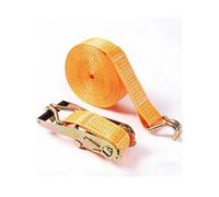 Sangles d'arrimage à cliquet, Sangles de Service avec Crochets en J, Sangles d'arrimage réglables for Moteur, Voiture, remorque, Coffre, Maison(1000cm/390in)