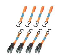 Sangles d'arrimage à cliquet Smith & Locke avec crochet en S 3m x 25mm Pack de 4