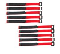 Sangles d'arrimage de Batterie,Petite Sangle Lot de 20 Attaches de câble Auto-adhésives en Nylon, réutilisables, antidérapantes, for Batterie, Accessoires RC, 50 x 2 cm(30x2cm-red)