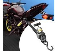 Sangles d'arrimage rétractables Accessoires extérieurs Fournitures Outils | Cargo Mall Sangle à cliquet rétractable pour motos, VTT, UTV, remorque, kayak, appareils électroménagers, véhicules
