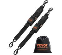 VEVOR Sangle d'Arrimage Rétractable à Cliquet Robuste, 5,08x60,96 cm, Lot de 2, Crochets S, Verrouillage de Sécurité, Résistance Rupture 680,4 kg, 40,64-60,96 cm, pour Remorques, Véhicules, Bateaux