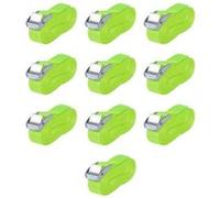 10x Sangle 0,25 tonne 5 mx25 mm Vert Fluorescent Transport Remorque vidaXL