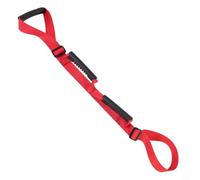 Sangles d'assistance au levage de jambes rouges avec poignées, aide à la rééducation à la marche en nylon pour levage de pied hémiplégique, récupération de remplacement du genou et de la hanche, corde