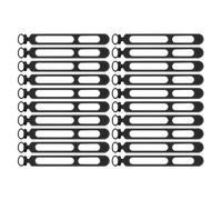 Sangles de câble en silicone, organiseur de câbles en silicone - Enrouleur de câble de courroie réutilisable,20X sangles de support réutilisables, serre-câbles réglables, organisateur de câbles de