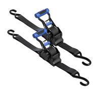 Sangles De Cargo À Crémaillère | Sangle de Fixation Haute Résistance pour Bagages,Sangles À Cliquet pour La Fixation Et L'Arrimage pour Motocyclette | pour Le Transport De Berline,