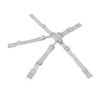 Sangles de Chaise Haute, sécurité Portable et Matériau Confortable Harnais de bébé à 5 Points Robuste Léger pour Poussette Poussette (Sangle 5 points bouton gris)