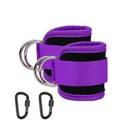 Sangles De Cheville Ensemble De Bandes De Résistance Fitness Yoga Bandes Élastiques Hanche Butin Cercle Cuisse Squat Bande Entraînement Équipement De Gymnastique Pour La Ma - Type Buckle Purple Set