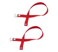 Sangles de cheville extensibles réglables pour femme - Bandes antidérapantes pour sandales avec crochet - Ensemble d'accessoires pour chaussures d'événement formel, Rouge, Taille unique