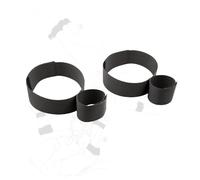 Sangles de contention en nylon noir pour les mains et les pieds, adaptées aux étirements de coordination mains-pieds des amateurs de yoga