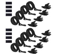 Sangles de couverture solaire de piscine pour enrouleur - Kit de fixation pour enrouleur de couverture solaire | Oeillets de rechange thermo-isolants anti-UV avec crochets et clips pour piscine