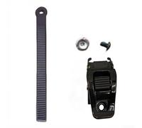 Sangles de fixation en plastique et acier pour snowboard avec boucles à cliquet pour un montage fiable de la languette des orteils sans outils nécessaires (D)