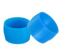 Sangles de fixation en silicone pour guidon - Anneau torique antidérapant - Organiseur de câble pour vélo de route - Prise en main sûre - Protection légère - Rouge, vert, bleu (bleu)