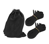 Sangles De Fixation Kayak Surfboard 2 Pcs, 3,6M Nylon Noir, Résistantes - Forte Capacité 300kg, Protection Anti - Rayures, pour Toit De Voiture Et Canoë (3.PCS)