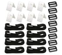 Sangles de Fixation pour Enrouleur Bâche Piscine 1,8m(8pcs) | Nylon et plastique , résiste chaleur et UV, longueur 1,8m, pour idéal piscine extérieur