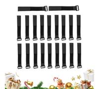 Sangles De Guirlande De Noël - 20 Pièces Porte-couronnes Réglables, Cintres Réutilisables | Attaches De Décoration De Vacances, Fixation De Guirlande Sécurisée Pour Rampes, Garde-corps, Clôtu