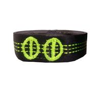 Sangles De Hamac, En Polyester Renforcé Spécial, 10 Anneaux, Haute Charge, Barbelé Noir, Accessoires D'extérieur, 1 Pièce Orange