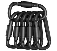 Sangles de hamac en Polyester renforcé spécial,2 pièces,5 anneaux,barbelé à haute charge,noir,pour Camping en plein air - Type 5Pcs Black