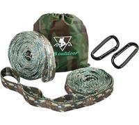 Sangles de hamac XL, 40 Boucles combinées de 6,1 m de Long, 907,2 kg, Robustes, légères, faciles à Installer, s'adaptent à Tous Les hamacs (3 m)
