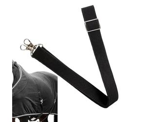Sangles De Jambes De Couverture De Cheval - Métal Polyester 25,6-51,2 Pouces Longueur Réglable | Ceinture Équestre Réglable Avec Double Boucles Pivotantes Pour Équitation, Entraînement, Facteur
