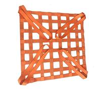 Sangles De Levage De Sécurité - Filet De Levage Suspendu En Polyester, Filet De Suspension Pour Charges, Idéal Pour Les Travaux De Levage Et De Remorquage Mobiles, Orange(4 X 4M/Mesh 20cm/Load 3t)