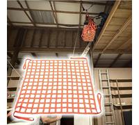 Sangles de Levage de sécurité Robustes - Filet de Levage Plat en Nylon pour Chargement, Plateau de Camion et remorque, Filet élastique d'escalade et de Chargement (3 x 3 m, Maille de 20 cm,