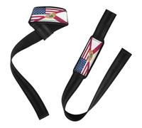 Sangles de levage Drapeau des États-Unis et de la Floride 66 cm pour haltérophilie, musculation, musculation