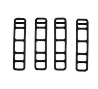 Sangles de montage en silicone pour éclairage de vélo - Support de bandage | Compatible avec les vélos électriques pliants de route de montagne, lampe de poche, outil de fixation pour téléphone, noir