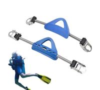 Sangles de palmes de plongée réglables - 1 paire de sangles de talon à ressort en acier inoxydable - Sangle d'aileron de talon avec fermeture rapide - Accessoires de plongée pour plongée libre et