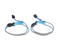 Sangles de Pantalon de Vélo Bandes de Cheville Réfléchissantes 2 Pièces Réglables pour Un Cyclisme en Toute sécurité Vélo Jogging Bleu