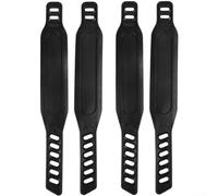 Sangles de pédale de vélo réglables | Sangle de pied fixe en caoutchouc pour le cyclisme | Longueur maximale 30,5 cm | Marqué gauche et droite | Design résistant à l'usure pour la maison