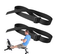 Sangles de pédale d'exercice pour jambes - Pied sécurisé réglable, bandes de rechange , accessoires de machine elliptique | Support d'entraînement stable pour exercices sous le bureau, rameur