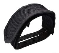 Sangles de pédale réglables pour vélos à pignon fixe, supports de pieds antidérapants fabriqués à partir de polyester durable, couleur noire pour une stabilité sûre et une installation facile sur les