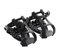 Sangles de pédales de vélo, 1 Paire Cages d'orteils pour pédales vélo, cale-Pieds réglables pour adaptateurs, en Plastique Robustes, cale-Pieds pour Adultes, acce
