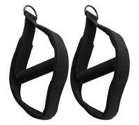 Sangles de pied pour Pilates Reformer - Bandes d'exercice à double boucle avec anneaux en D et barre transversale pour lits de Pilates, douces pour la gymnastique à domicile