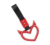 Sangles de poignée de Voiture en Forme de cœur, Anneau de poignée en Forme de cœur du Diable - Dérive de dragonne de Conception de Coeur de Diable pour l'intérieur de Voiture | Dragonne à Main Unique