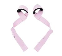 Sangles de poignet pour musculation Lot de 2 sangles levage antidérapantes for la musculation et l'entraînement en dynamophilie(Light pink)