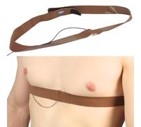 Sangles de poitrine URSA : sangles d'émetteur discrètes, douces, extensibles et respirantes pour le son, le théâtre, les séances de mariage et plus encore, caramel, taille unique