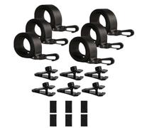 Sangles de protection solaire pour piscine - Kit de fixation pour installation facile, accessoires pour enrouleur de couverture, attaches de couverture de piscine au sol, clips et boucles en nylon