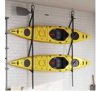 vidaXL Double sangle de rangement pour kayak avec pinces à pagaies 50 kg